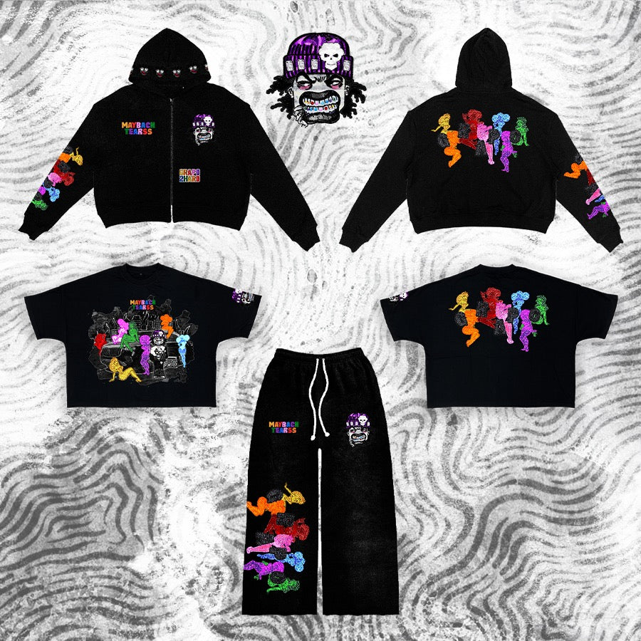 “Maybach Tearss" Diamond Boy Flare Pants