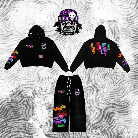 “Maybach Tearss" Diamond Boy Flare Pants