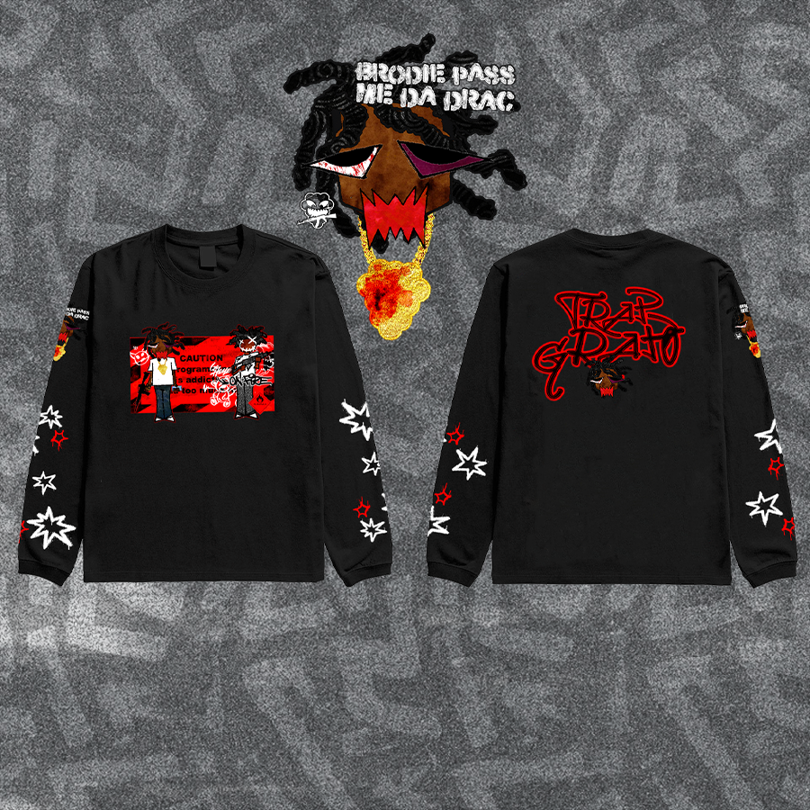 "Brodie Pass Me Da Drac" TrapGrapo 4PG Longsleeve