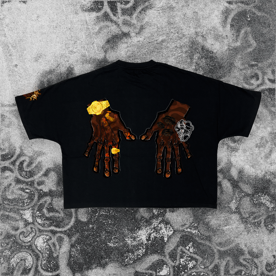 Black "Rich Off Grapo" Box Tee