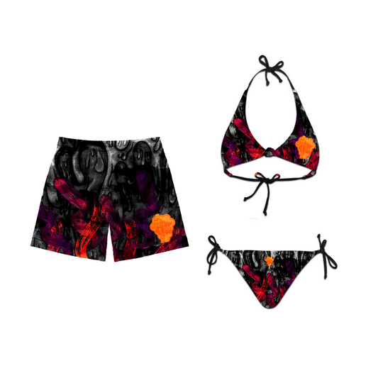 “Sunset Syrup” Grapo Mesh Shorts