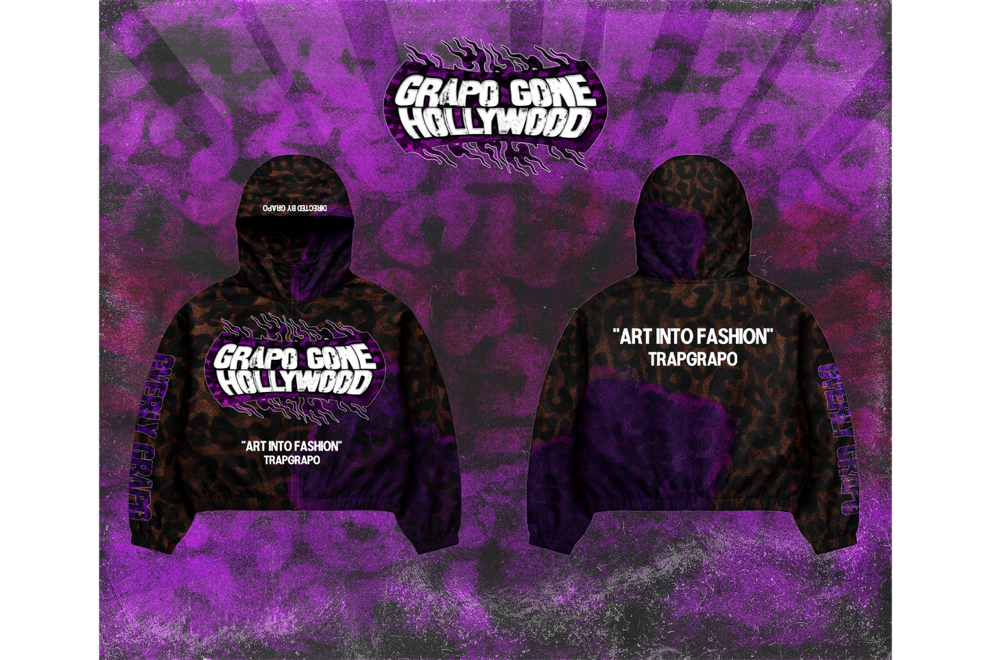 “Sippin Triss” Grapo Gone Hollywood Windblazer Zipper Hoodie
