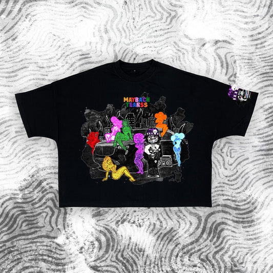 “Maybach Tearss" Diamond Boy Box Tee