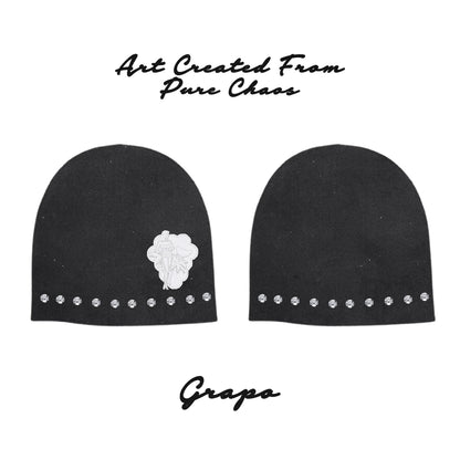 “Art & Chaos” Medusa Stone Grapo Beanie