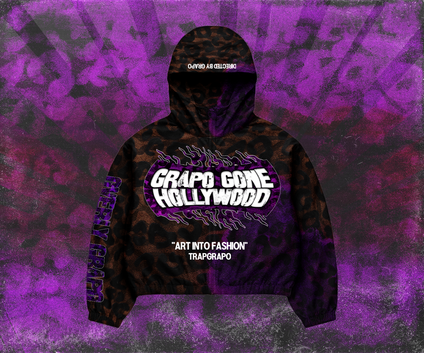 “Sippin Triss” Grapo Gone Hollywood Windblazer Zipper Hoodie