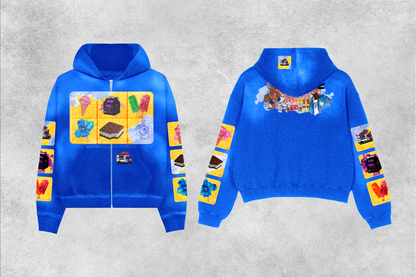 “Bust Down Da Trap” Grapo Icecream truck  Zipper Hoodie