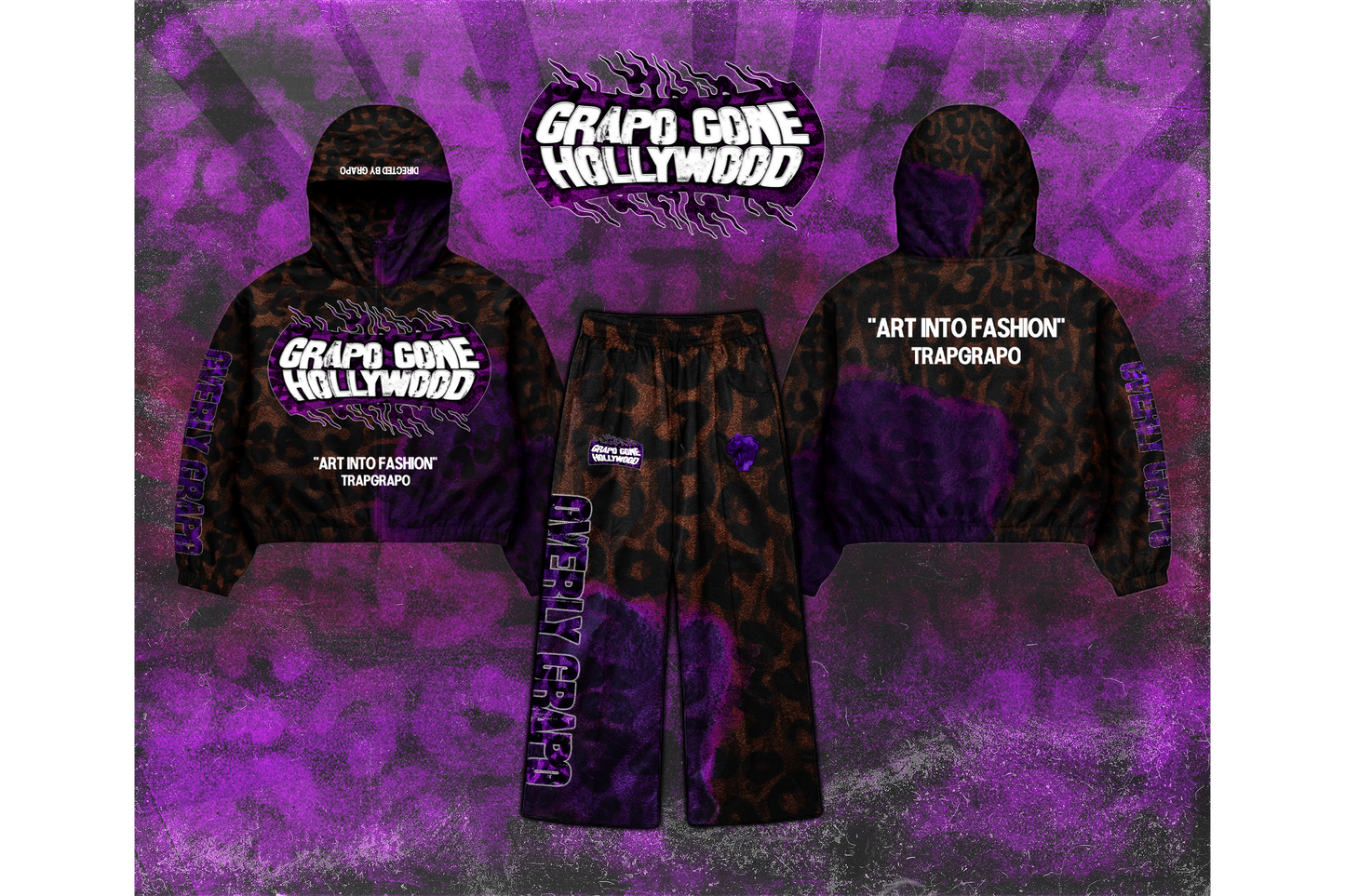 “Sippin Triss” Grapo Gone Hollywood Windblazer Zipper Hoodie
