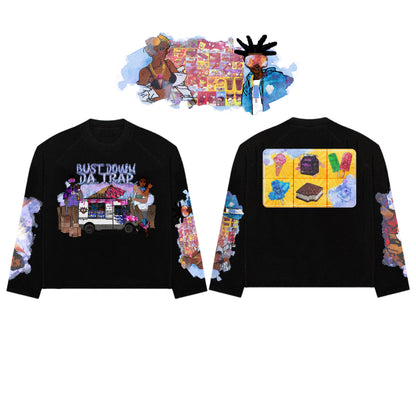 “Bust Down Da Trap” Grapo IceCream Truck Longsleeve