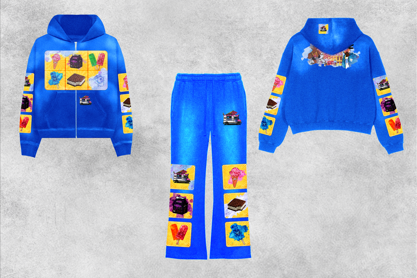 “Bust Down Da Trap” Grapo Icecream Sweatpants