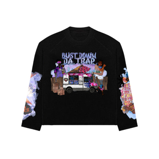 “Bust Down Da Trap” Grapo IceCream Truck Longsleeve