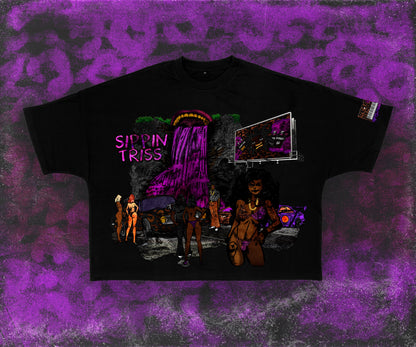 “Sippin Triss” Mr.Grapo Music Video Oversized Comfort Tee