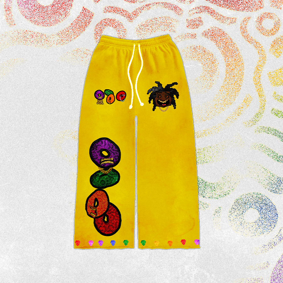 "GRAPO's Cereal" Higher Than Grapo Flare Pants [Exclusive]