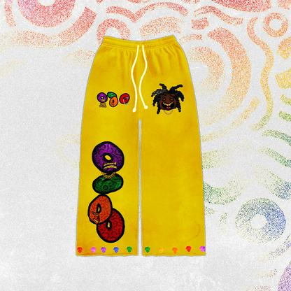 "GRAPO's Cereal" Higher Than Grapo Flare Pants [Exclusive]