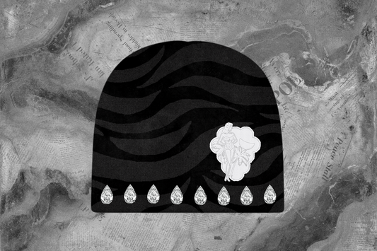 ATM Break “Art & Chaos” Stitched Diamond Rhinestone Beanie